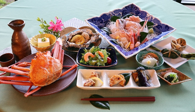 【2食付】ご夕食は佐渡島の新鮮な海の幸をご堪能頂けます！自家源泉100％「美肌の湯」